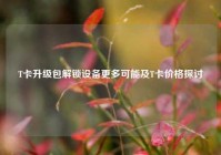 T卡升级包解锁设备更多可能及T卡价格探讨