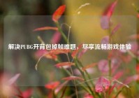 解决PUBG开背包掉帧难题，尽享流畅游戏体验