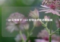 400 元预算下 CSGO 好物及手机选购指南