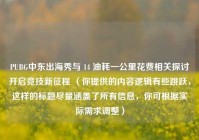 PUBG中东出海秀与 14 油耗一公里花费相关探讨开启竞技新征程 （你提供的内容逻辑有些跳跃，这样的标题尽量涵盖了所有信息，你可根据实际需求调整）