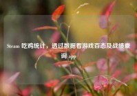 Steam 吃鸡统计，透过数据看游戏百态及战绩查询 app