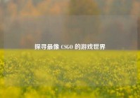探寻最像 CSGO 的游戏世界