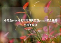 小黑盒PUBG排名与电竞风云及pubg小黑盒是哪个相关探讨