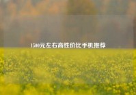 1500元左右高性价比手机推荐