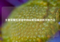 王者荣耀在容器中的设置指南及防卡顿方法