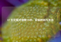 CF 生化模式倒数十秒，紧张时刻与发音