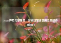 Steam开启完整服务，游戏玩家盛宴因完美服务器回归