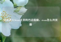 轻松进入Steam主页的方法指南，steam怎么开页面