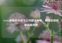 Steam新版好友连不上问题全解析，网络连接故障深度剖析