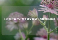 下载照片软件，为王者荣耀留下专属精彩瞬间