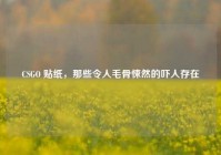 CSGO 贴纸，那些令人毛骨悚然的吓人存在
