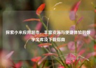 探索小米应用超市，丰富资源与便捷体验的数字宝库及下载指南