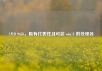 AMD 9650，具有代表性且可装 win11 的处理器