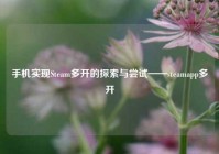 手机实现Steam多开的探索与尝试——steamapp多开
