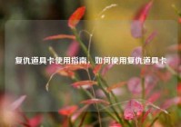 复仇道具卡使用指南，如何使用复仇道具卡