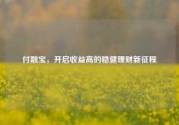 付融宝，开启收益高的稳健理财新征程