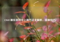 CSGO 画在游戏中上墙方法全解析，挂画技巧
