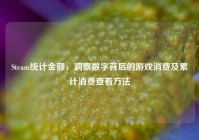 Steam统计金额，洞察数字背后的游戏消费及累计消费查看方法