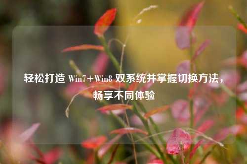 轻松打造 Win7+Win8 双系统并掌握切换方法，畅享不同体验