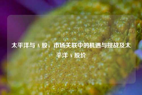 太平洋与 A 股，市场关联中的机遇与挑战及太平洋 A 股价
