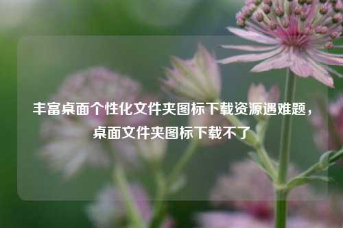 丰富桌面个性化文件夹图标下载资源遇难题，桌面文件夹图标下载不了