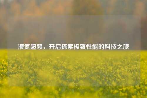 液氮超频,开启探索极致性能的科技之旅