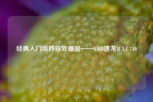 经典入门级四核处理器——AMD速龙II X4 740