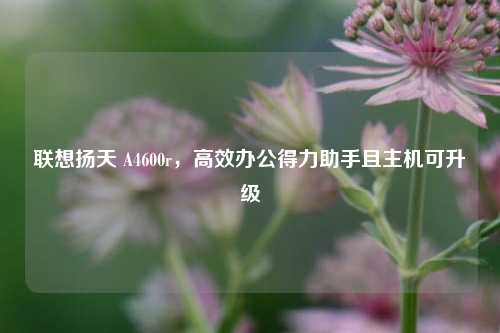 联想扬天 A4600r，高效办公得力助手且主机可升级