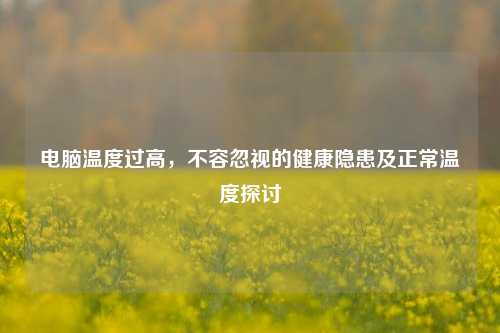 电脑温度过高，不容忽视的健康隐患及正常温度探讨