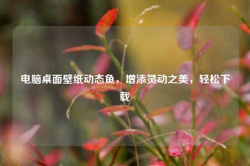 电脑桌面壁纸动态鱼，增添灵动之美，轻松下载