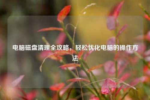 电脑磁盘清理全攻略，轻松优化电脑的操作方法