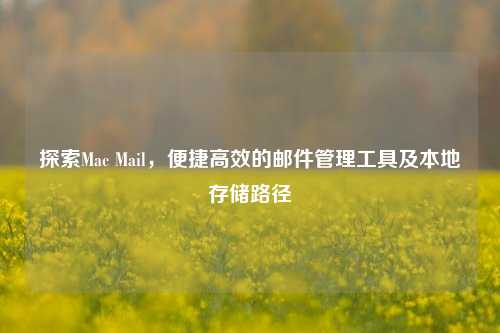 探索Mac Mail，便捷高效的邮件管理工具及本地存储路径