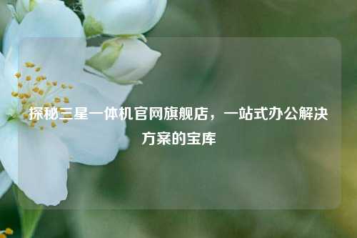 探秘三星一体机官网旗舰店，一站式办公解决方案的宝库