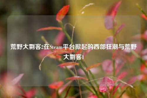 荒野大剽客2在Steam平台掀起的西部狂潮与荒野大剽客1