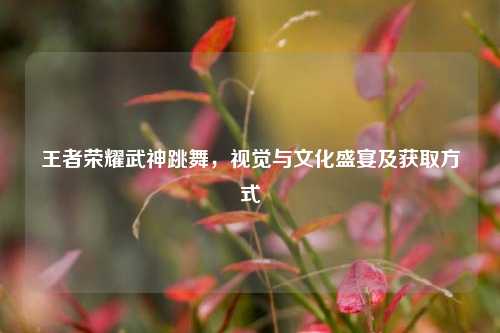 王者荣耀武神跳舞,视觉与文化盛宴及获取方式