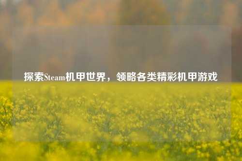 探索Steam机甲世界，领略各类精彩机甲游戏