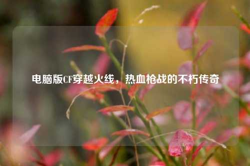电脑版CF穿越火线,热血枪战的不朽传奇