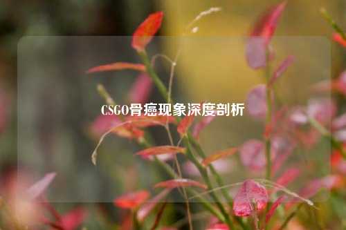 CSGO骨癌现象深度剖析
