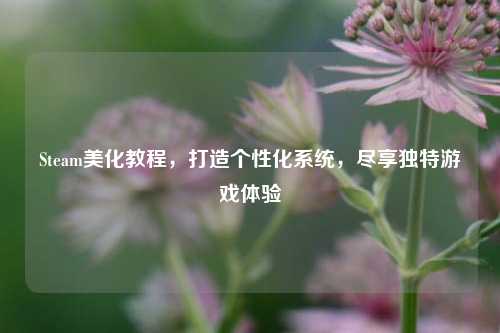 Steam美化教程，打造个性化系统，尽享独特游戏体验