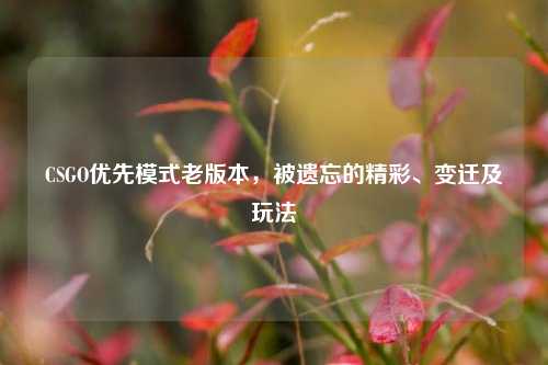 CSGO优先模式老版本,被遗忘的精彩、变迁及玩法
