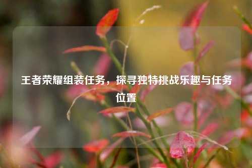 王者荣耀组装任务，探寻独特挑战乐趣与任务位置