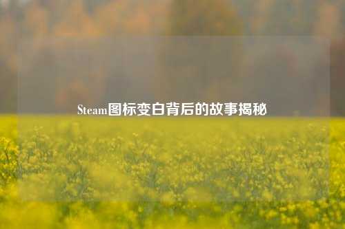 Steam图标变白背后的故事揭秘
