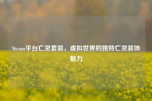 Steam平台亡灵套装，虚拟世界的独特亡灵装饰魅力