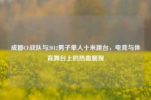 成都CF战队与2012男子单人十米跳台，电竞与体育舞台上的热血展现