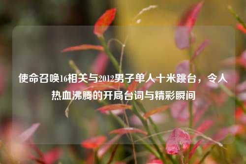 使命召唤16相关与2012男子单人十米跳台，令人热血沸腾的开局台词与精彩瞬间