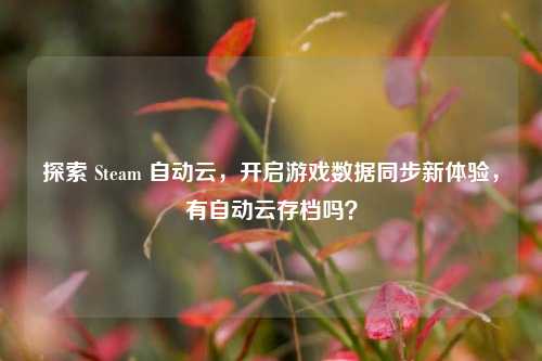 探索 Steam 自动云，开启游戏数据同步新体验，有自动云存档吗？