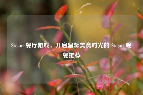 Steam 餐厅游戏,开启温馨美食时光的 Steam 晚餐推荐