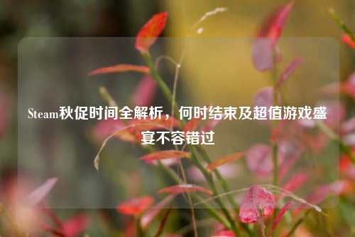Steam秋促时间全解析,何时结束及超值游戏盛宴不容错过