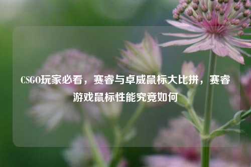 CSGO玩家必看,赛睿与卓威鼠标大比拼,赛睿游戏鼠标性能究竟如何