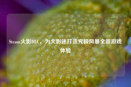 Steam火影DLC,为火影迷打造究极风暴全新游戏体验